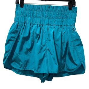 Free People Movement The Way‎ Home Shorts Teal Blue Women's XL Athletic Gym